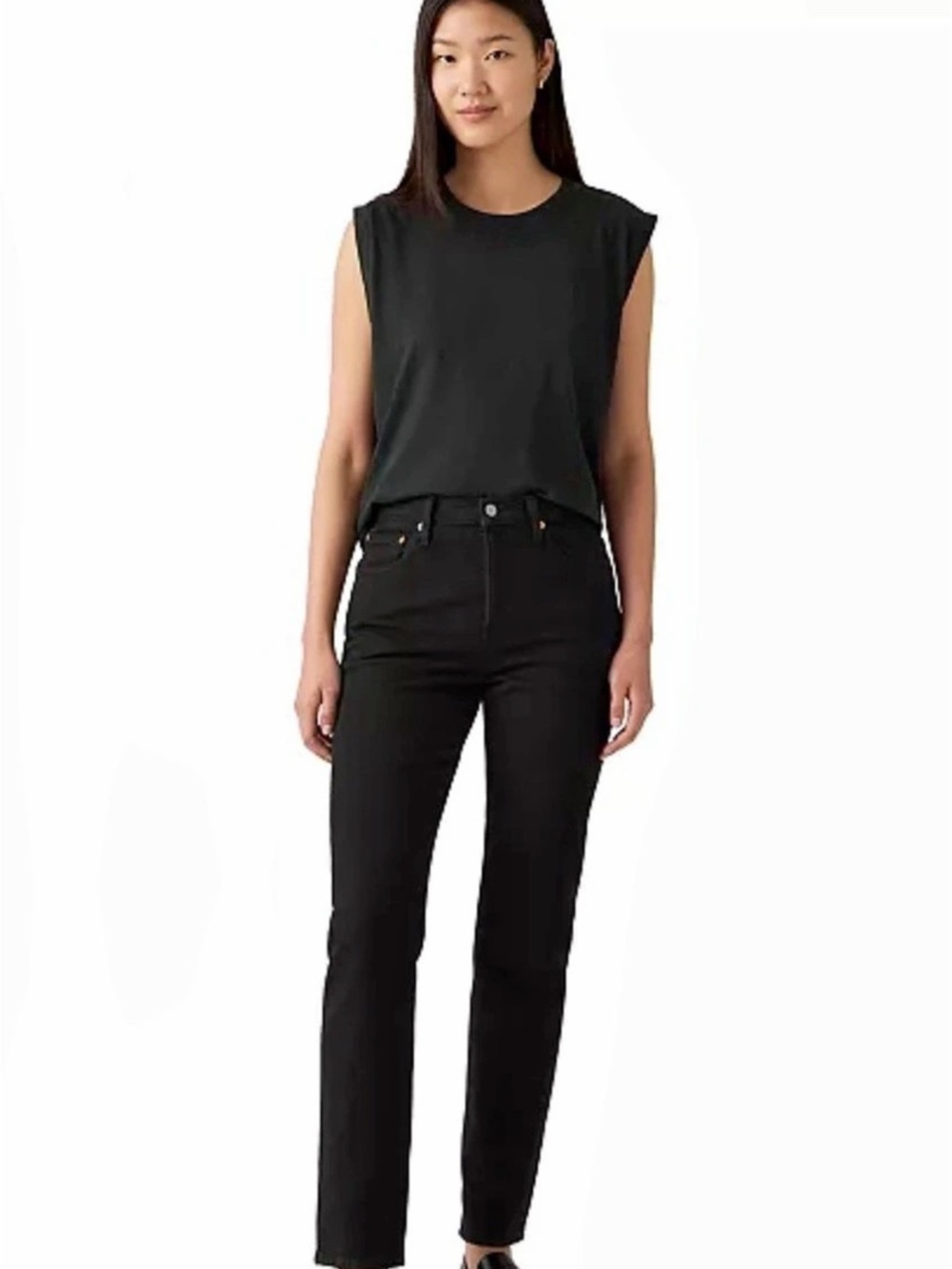Levi's 501 Original Fit Jeans Straight Leg Black Waist 24 x 30 NWT